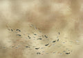 Koi Gold Random Metallics Mural by Coordonné