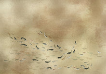 9600060 Koi Gold Random Metallics Mural by Coordonné