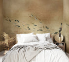 9600060 Koi Gold Random Metallics Mural by Coordonné