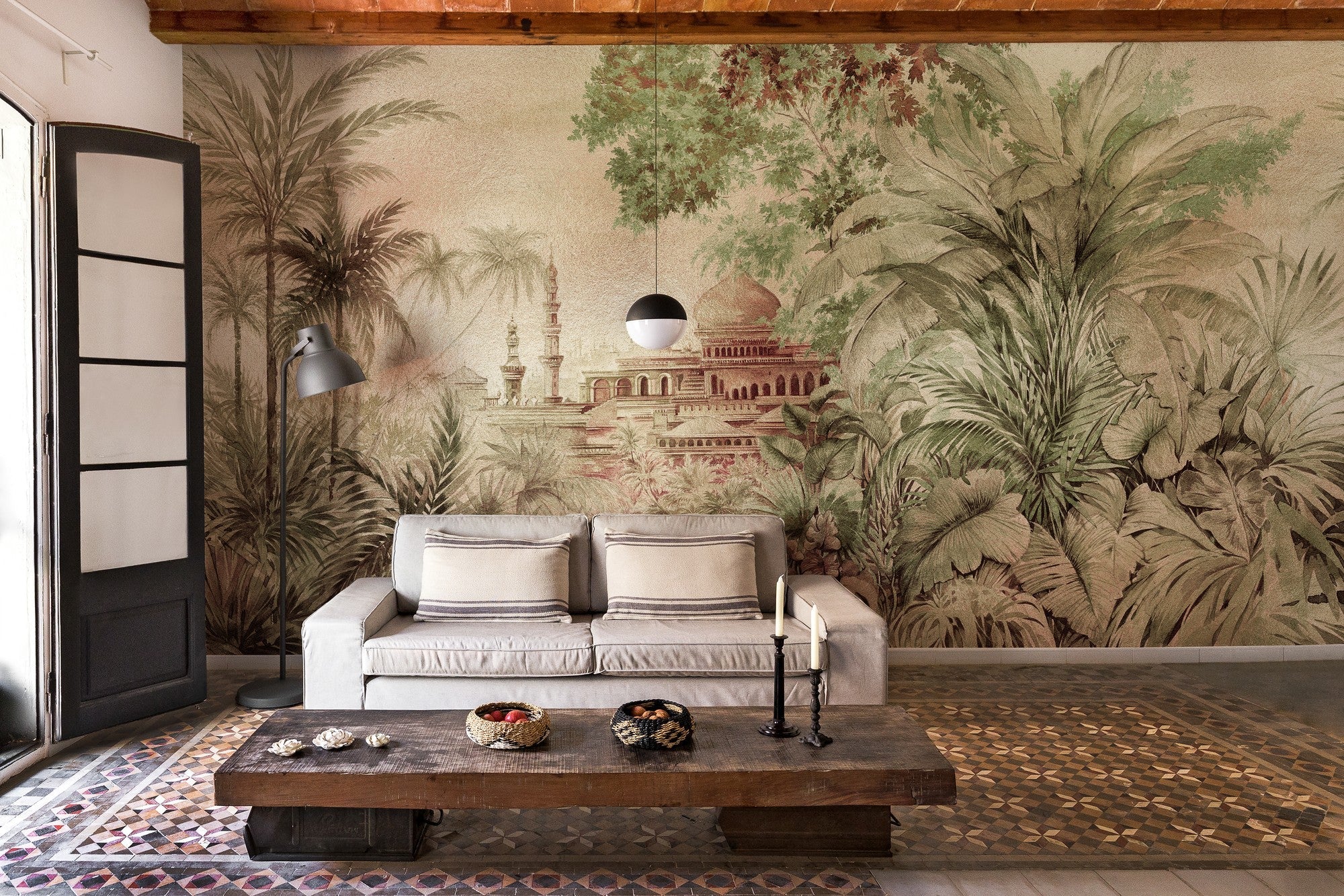 9600070 Taj Majal Gold Random Metallics Mural by Coordonné