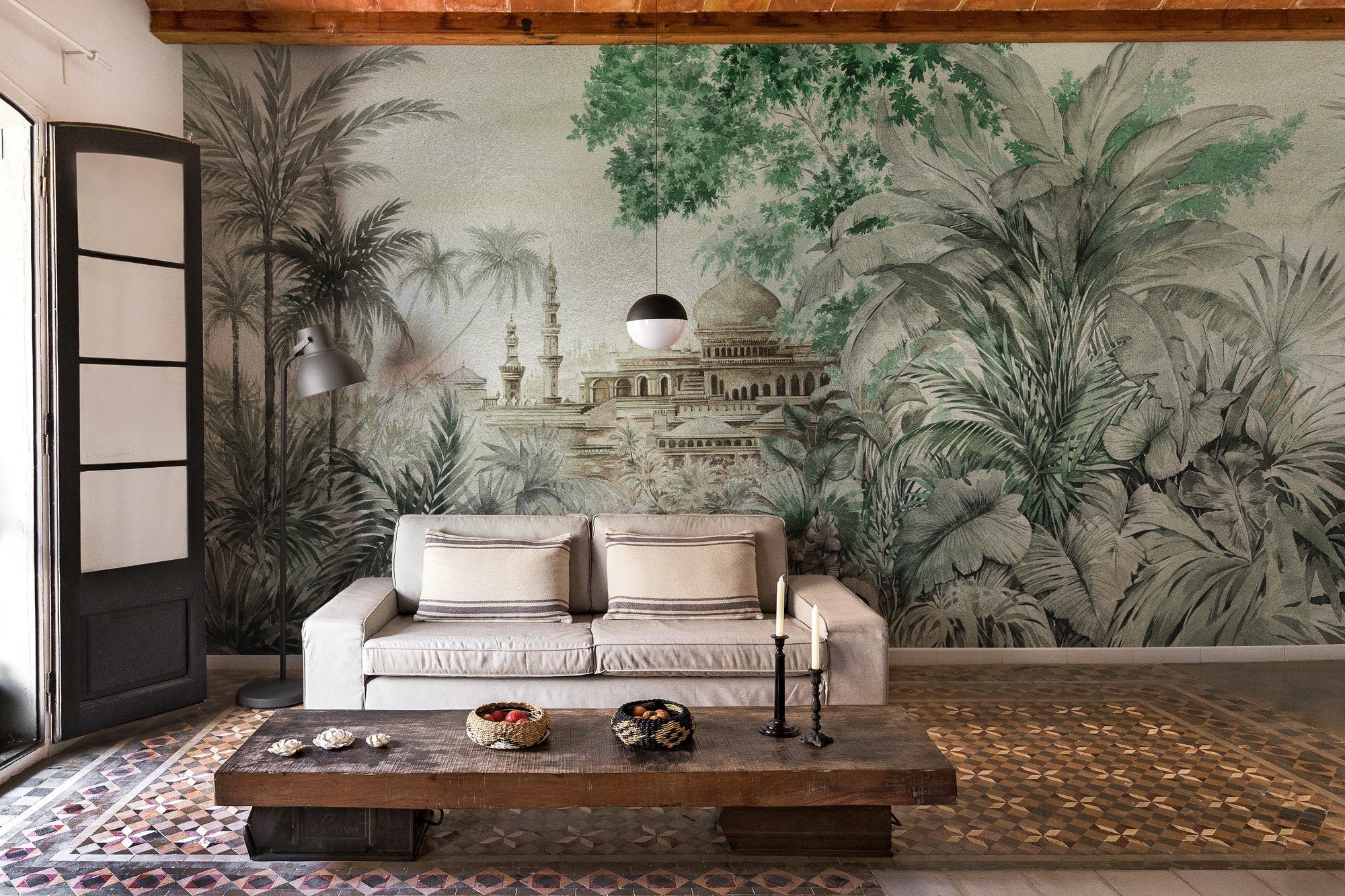 9600071 Silver Random Metallics Mural by Coordonné