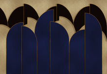 9600100 Pavilion Gold Random Metallics Mural by Coordonné