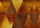 Carlo Gold Random Metallics Mural by Coordonné