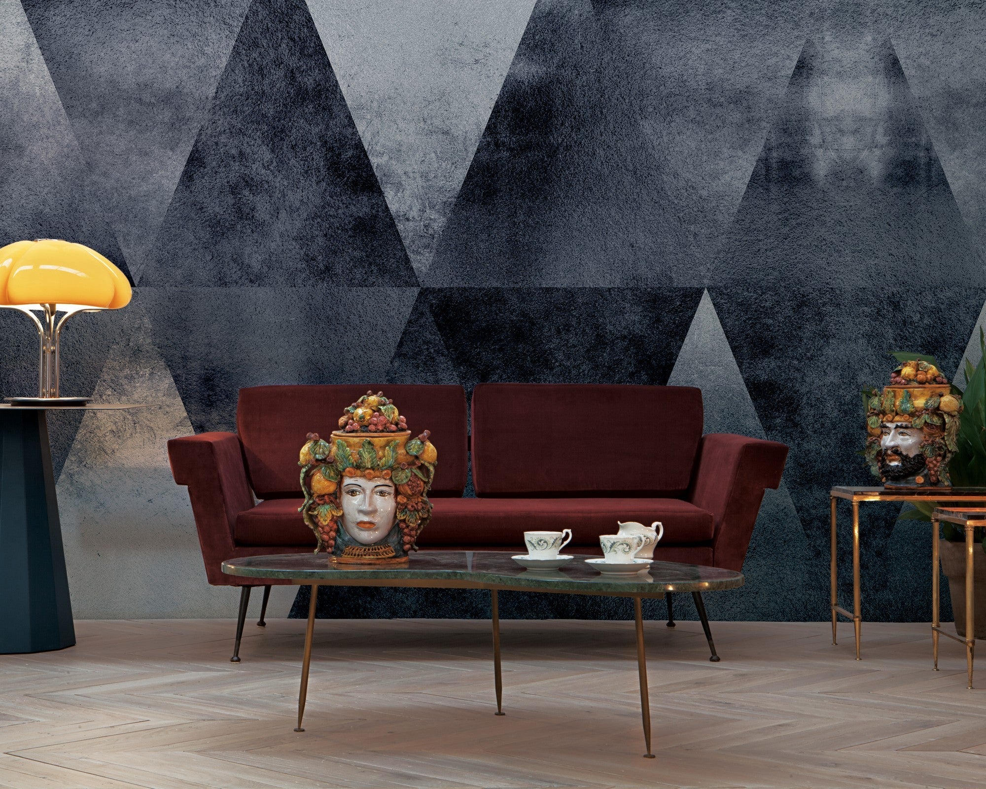 9600201 Silver Random Metallics Mural by Coordonné