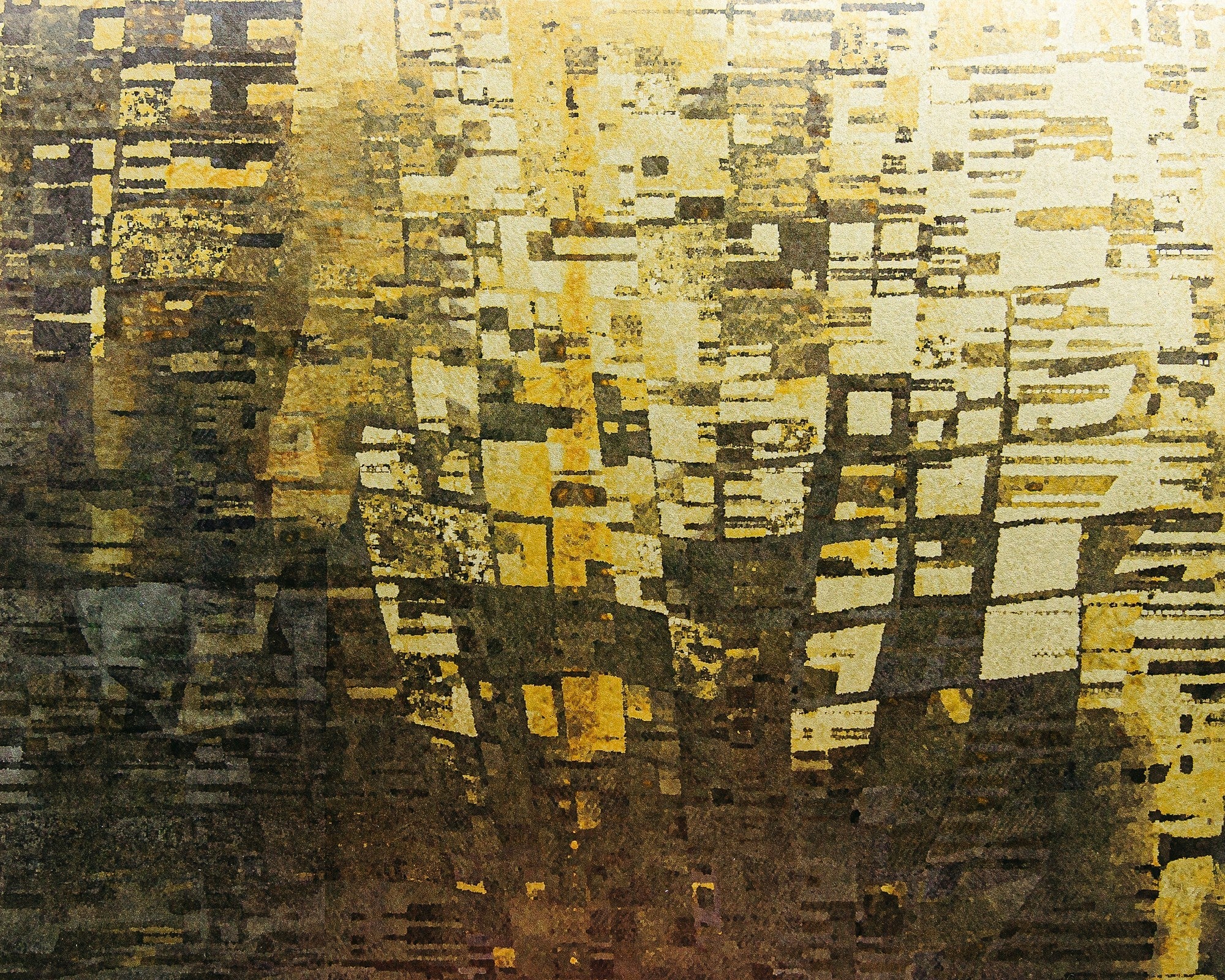 9600300 Gustave Gold Random Metallics Mural by Coordonné