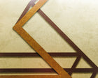 9600400 L-Geometric Gold Random Metallics Mural by Coordonné
