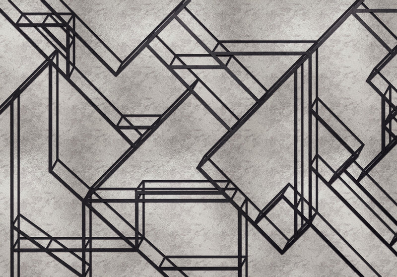 9600401 Silver Random Metallics Mural by Coordonné