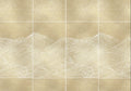 Waves Extra Gold Random Metallics Mural by Coordonné