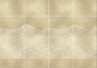 9600500 Waves Extra Gold Random Metallics Mural by Coordonné