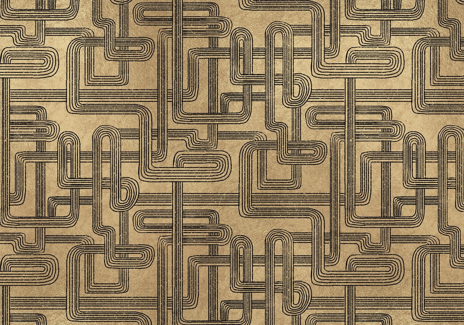 9600800 Gatsby Gold Random Metallics Mural by Coordonné