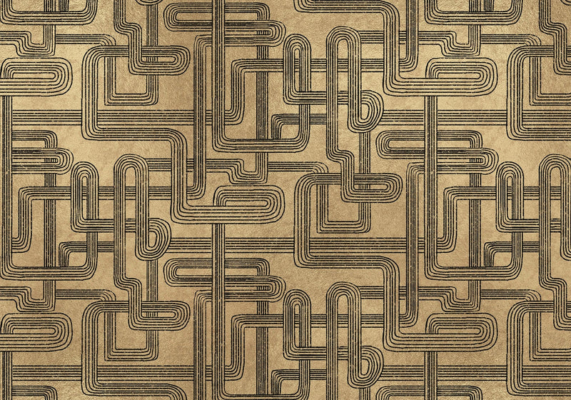 9600800 Gatsby Gold Random Metallics Mural by Coordonné