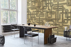 9600800 Gatsby Gold Random Metallics Mural by Coordonné