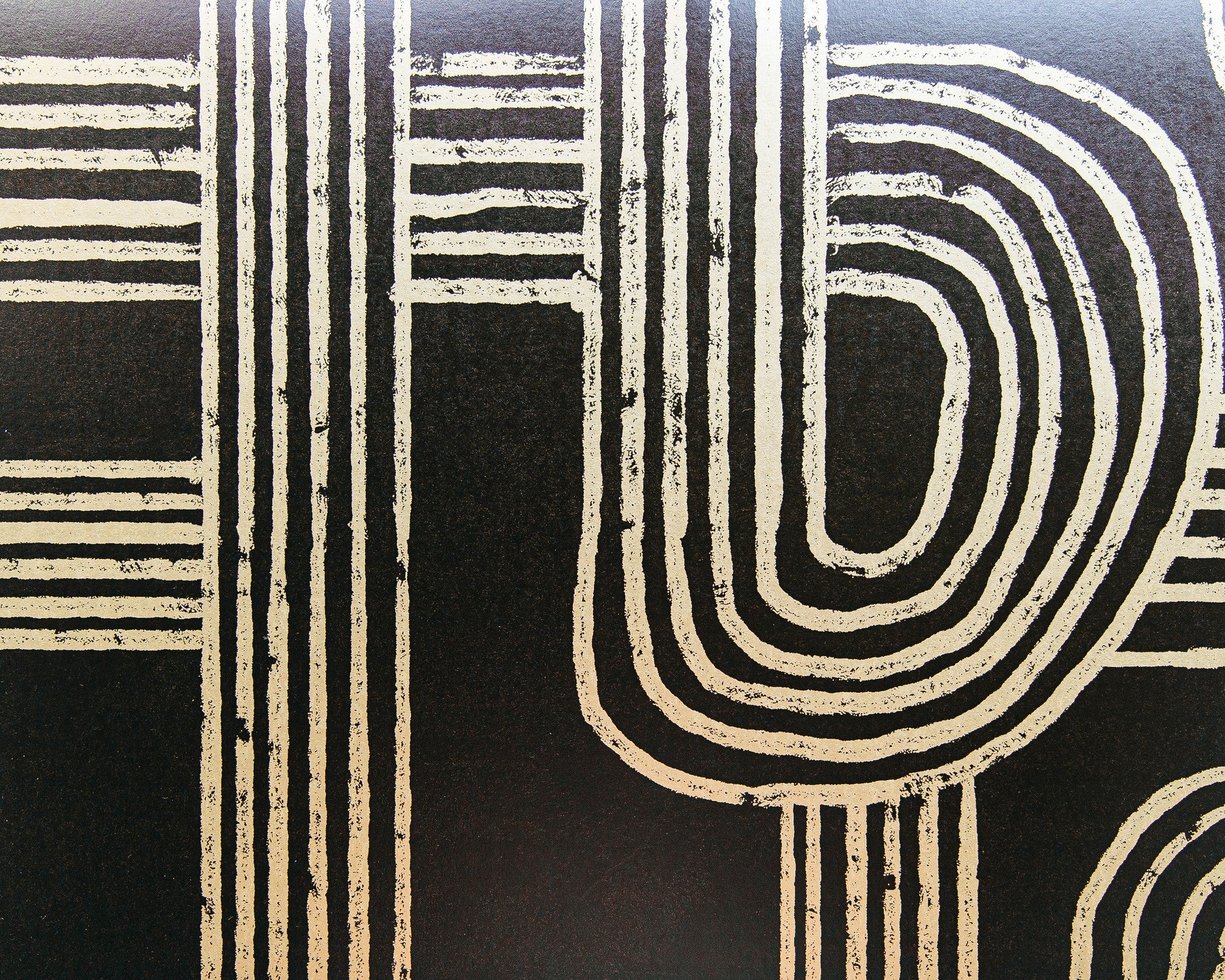 9600803 Black Random Metallics Mural by Coordonné