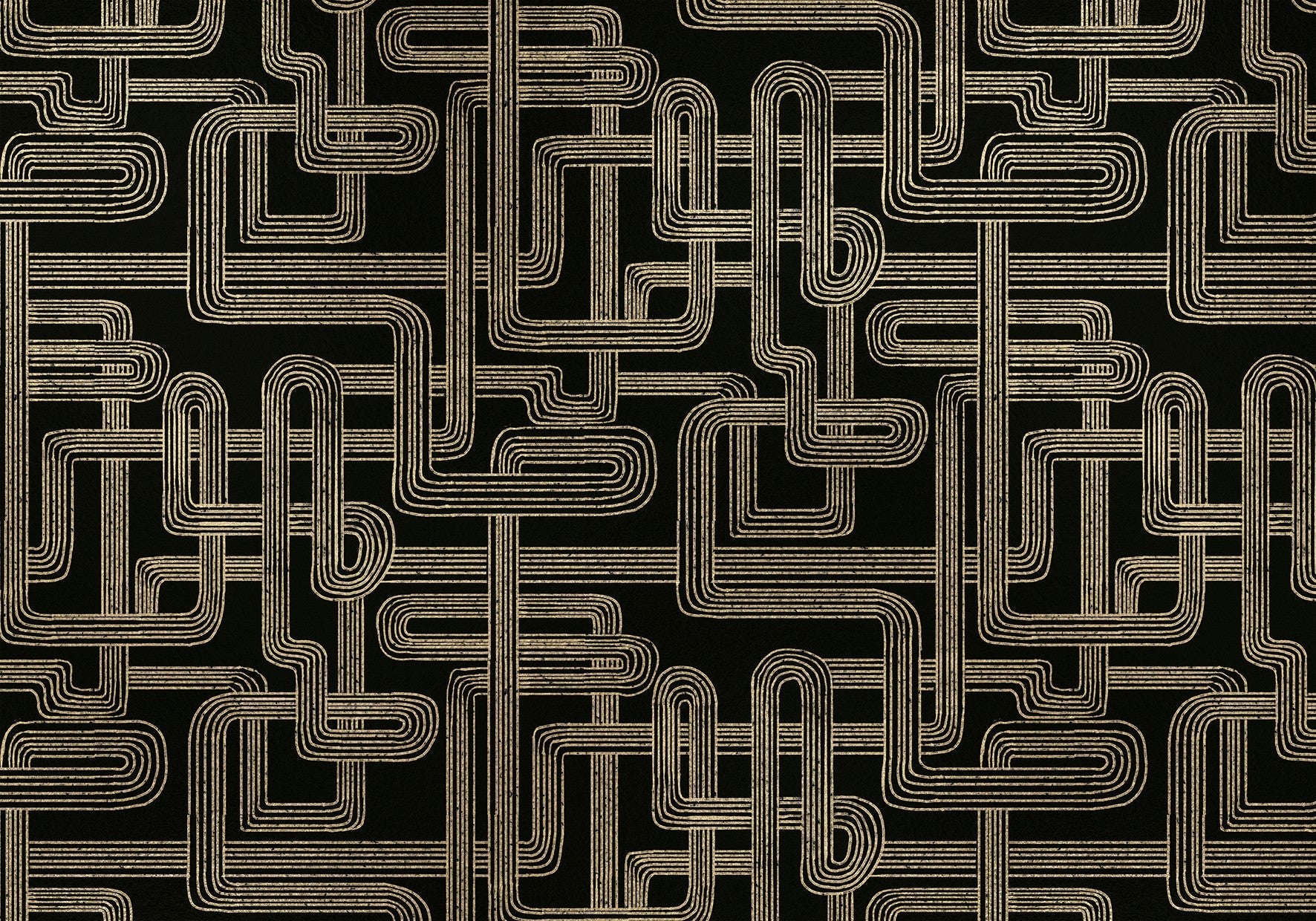 9600803 Black Random Metallics Mural by Coordonné
