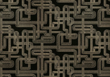 9600803 Black Random Metallics Mural by Coordonné