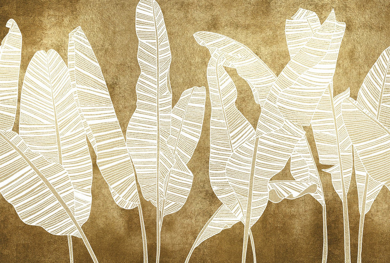 9600900 Copacabana Gold Random Metallics Mural by Coordonné