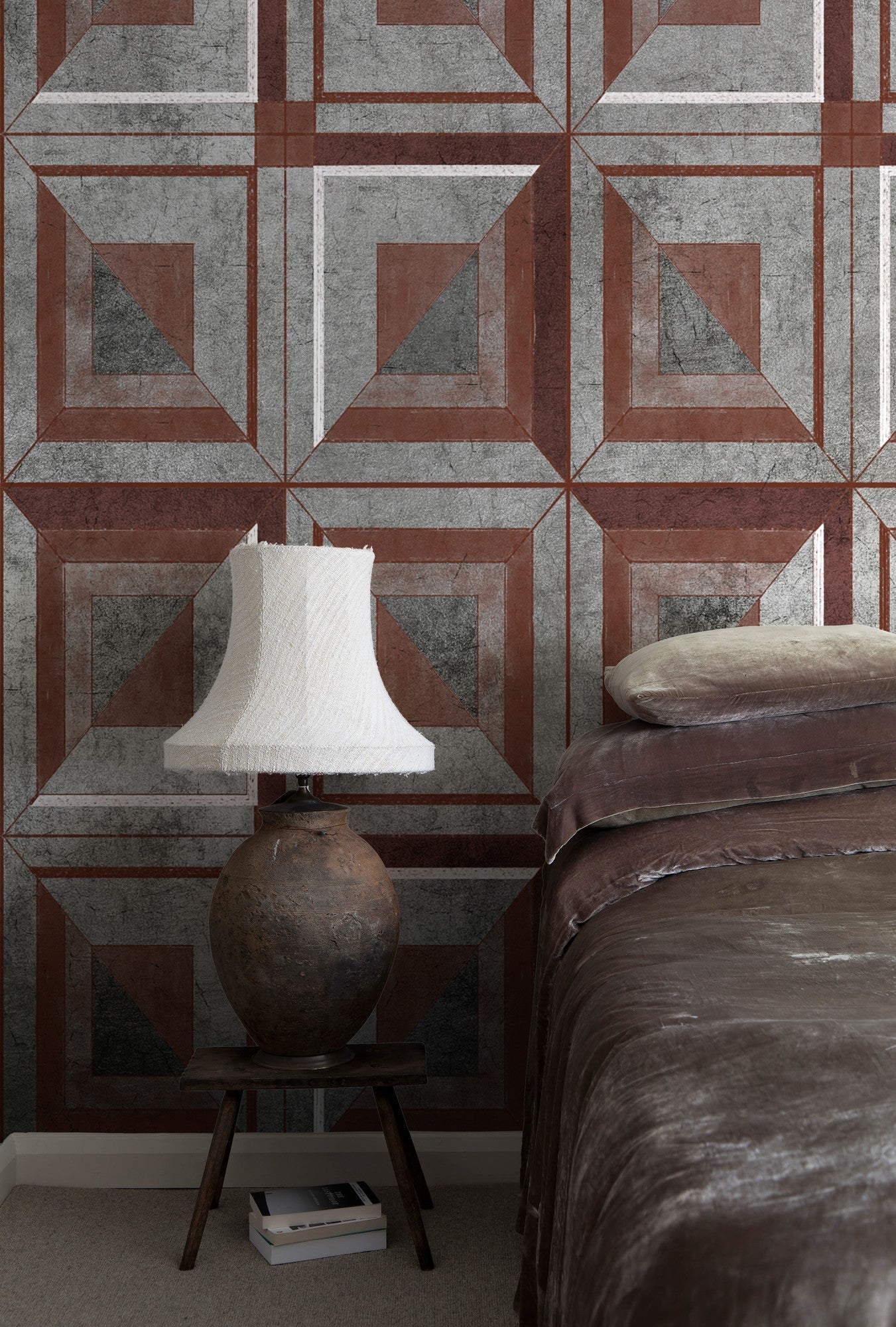 9601001 Silver Random Metallics Mural by Coordonné