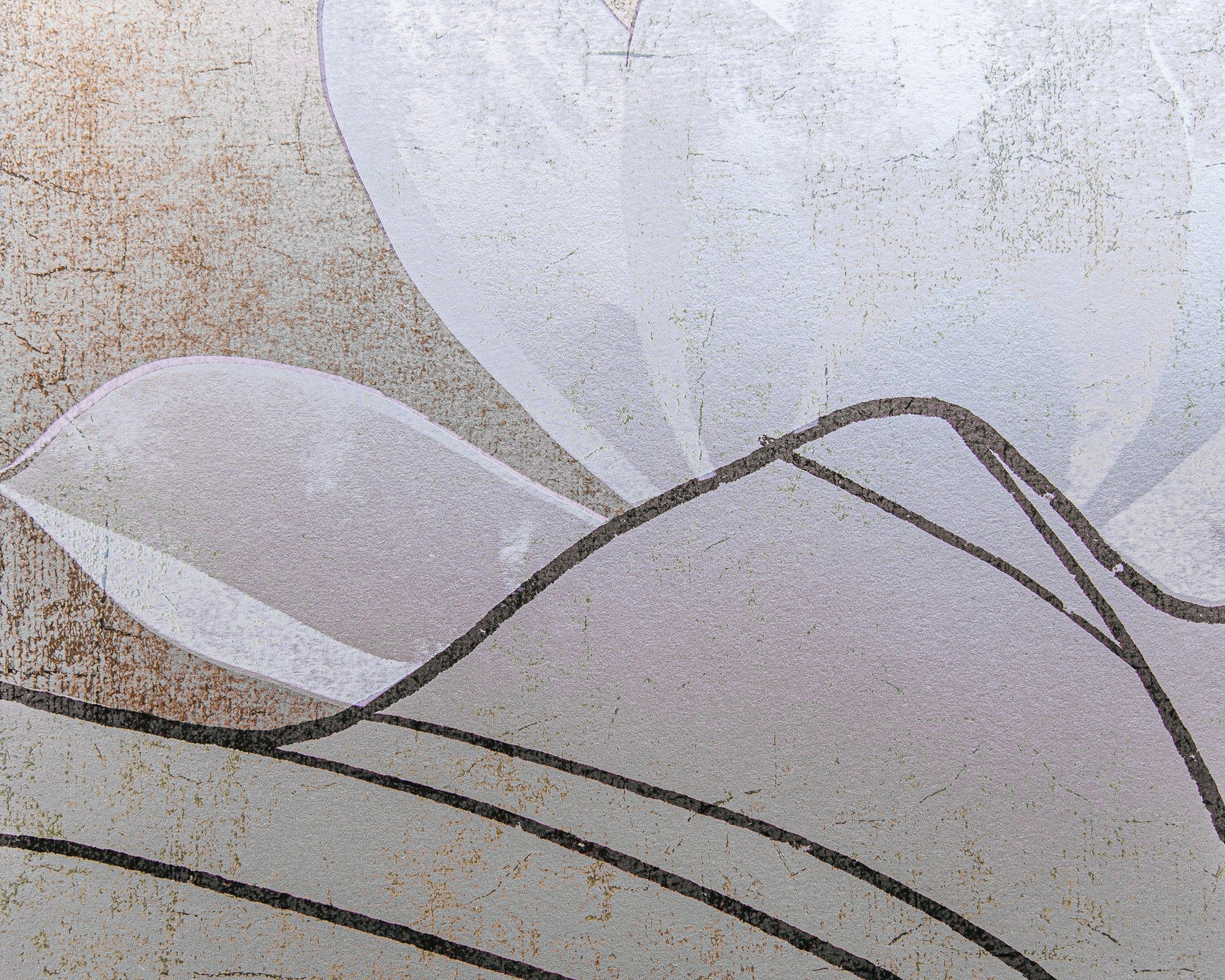 9602001 Silver Random Metallics Mural by Coordonné