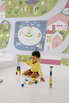 9700002 Country Joy Cotton Random Kids Mural by Coordonné