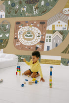 9700003 Country Joy Olive Random Kids Mural by Coordonné