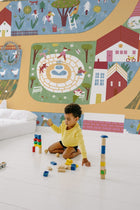 9700004 Country Joy Chestnut Random Kids Mural by Coordonné