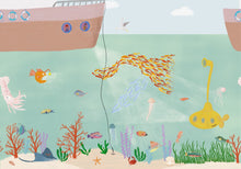 9700021 Yellow Submarine Mediterranean Random Kids Mural by Coordonné