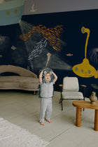 9700022 Yellow Submarine Night Random Kids Mural by Coordonné