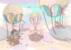 9700030 Balloon Rides Crystal Random Kids Mural by Coordonné