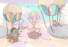 9700030 Balloon Rides Crystal Random Kids Mural by Coordonné