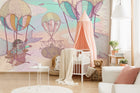 9700030 Balloon Rides Crystal Random Kids Mural by Coordonné