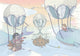 Balloon Rides Dawn Random Kids Mural by Coordonné