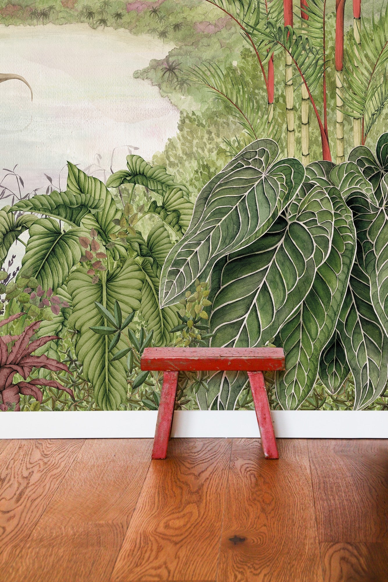 9700040 Dinosaurs Park Emerald Random Kids Mural by Coordonné