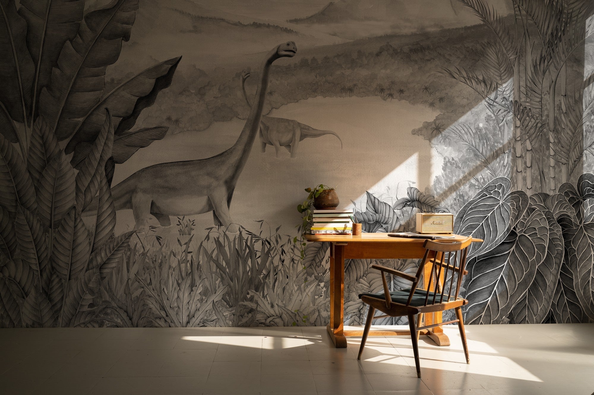 9700042 Dinosaurs Park Ash Random Kids Mural by Coordonné