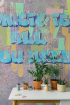 9700100 Cool Graffiti Fucshia (350 × 280 cm) Random Kids Mural by Coordonné