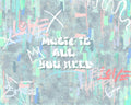 Cool Graffiti Coral (350 × 280 cm) Random Kids Mural by Coordonné
