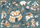 Magic Circus Aquamarine Random Kids Mural by Coordonné