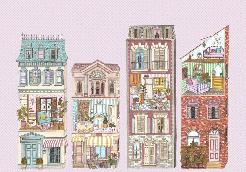 9700122 Dolls´House Pinky Random Kids Mural by Coordonné