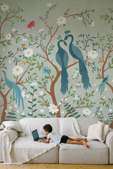 9700130 Edo Kids Mint Random Kids Mural by Coordonné