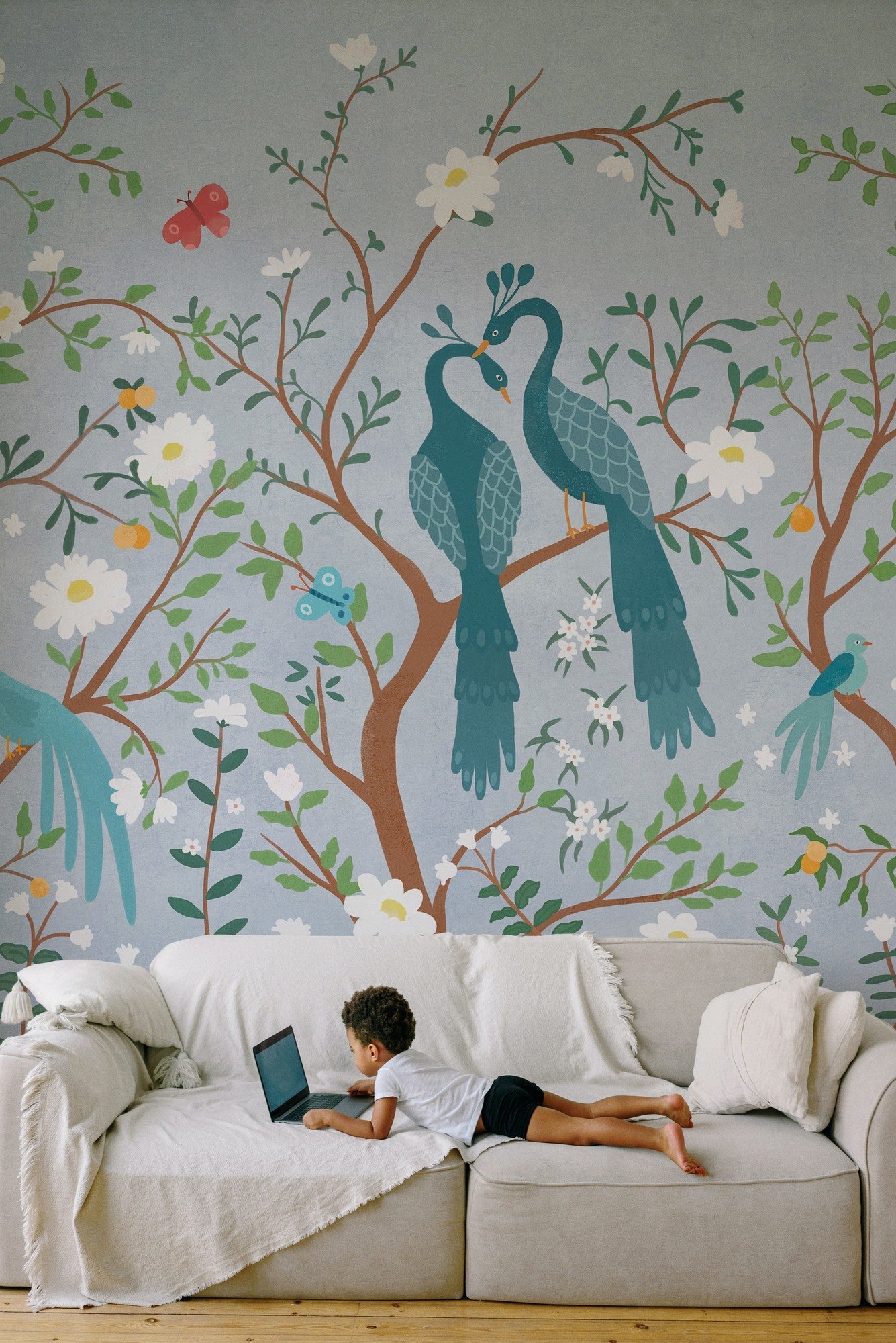 9700131 Edo Kids Aqua Random Kids Mural by Coordonné