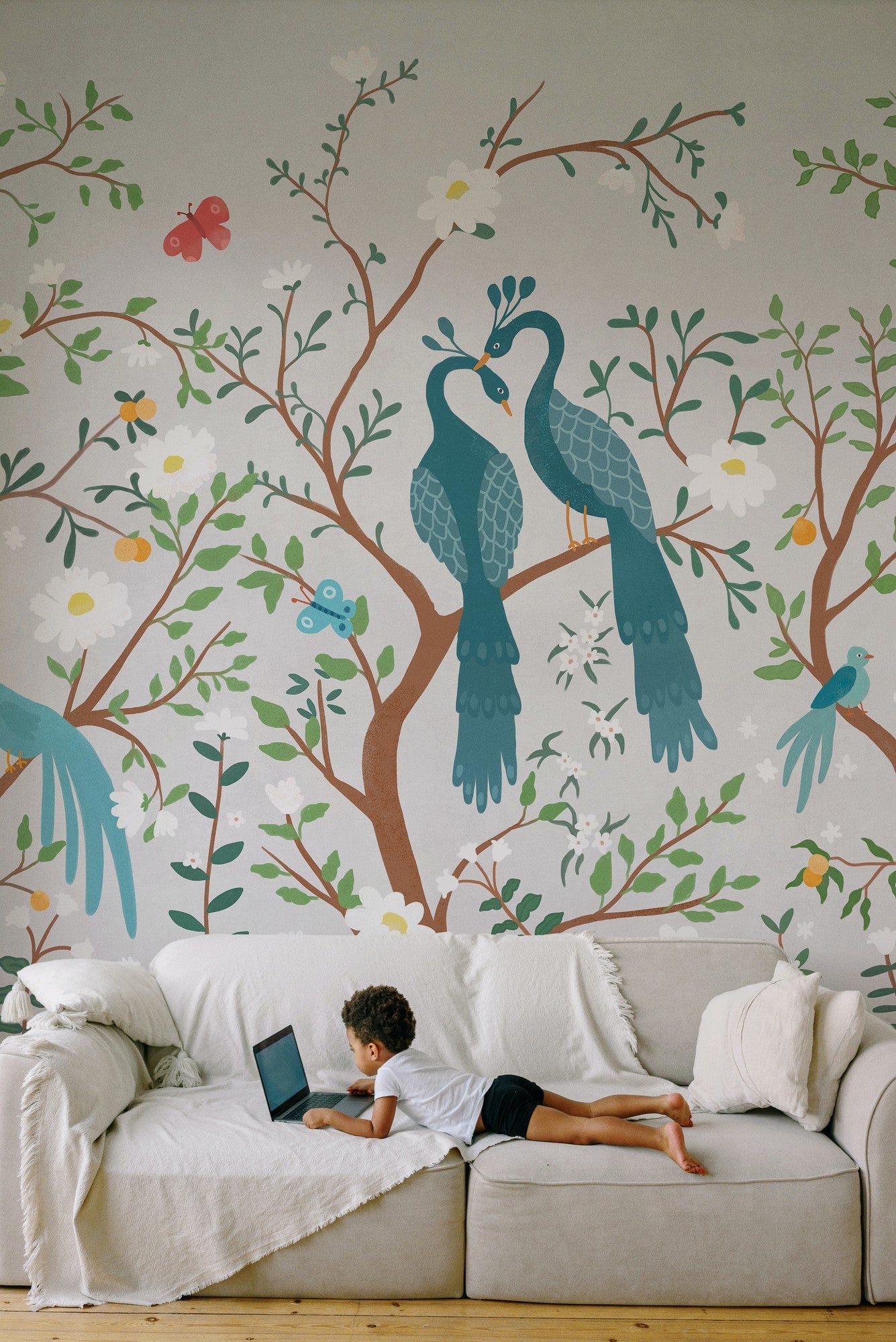 9700133 Edo Kids Natural Random Kids Mural by Coordonné