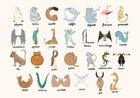 9700140 Animal Alphabet Multi Random Kids Mural by Coordonné