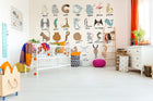 9700140 Animal Alphabet Multi Random Kids Mural by Coordonné
