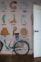 9700141 Animal Alphabet Pinky Random Kids Mural by Coordonné
