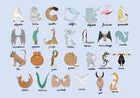 9700142 Animal Alphabet Azure Random Kids Mural by Coordonné