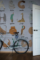 9700142 Animal Alphabet Azure Random Kids Mural by Coordonné
