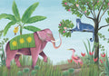 Jungle Friends Glacier Random Kids Mural by Coordonné