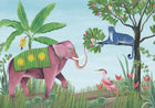 9700151 Jungle Friends Glacier Random Kids Mural by Coordonné