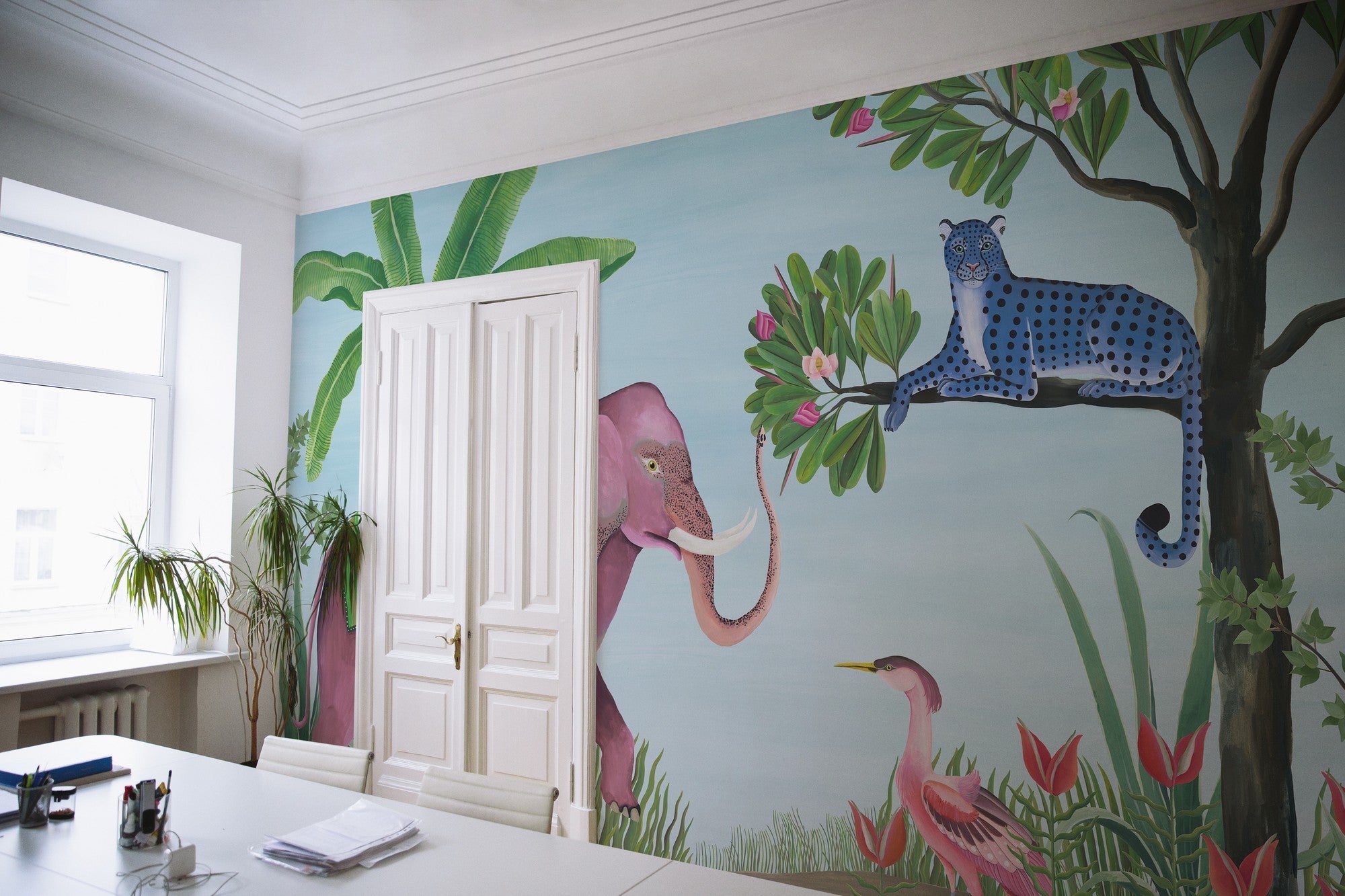 9700151 Jungle Friends Glacier Random Kids Mural by Coordonné