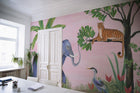 9700152 Jungle Friends Peach Random Kids Mural by Coordonné