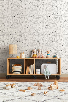 9700160 Jumping Bambis Linen Random Kids Wallpaper by Coordonné